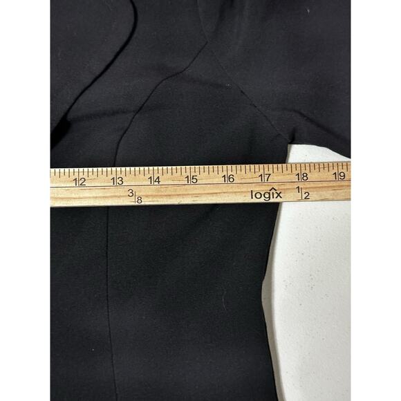 A Byer Women’s Sz M Single Button Solid Black Blazer Career Casual Preppy - Picture 15 of 16